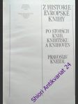 Z historie evropské knihy - kneidl pravoslav - náhled