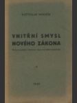 Vnitřní smysl Nového zákona - náhled