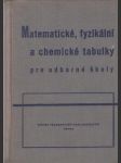 Matematické, fyzikální a chemické tabulky pro odborné střední školy - náhled