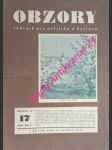 OBZORY - Ročník II. nekompletní ( Týdeník pro politiku a kulturu ) - náhled