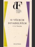 O věcech divadelních výbor ze statí o dramatu a divadle - náhled