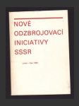 Nové odzbrojovací iniciativy SSSR - náhled