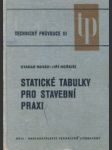 Statické tabulky pro stavební praxi - náhled