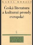 Česká literatura a kulturní proudy evropské - náhled