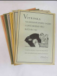 Vitrinka - na krásné knihy, vazby a jiné hezké věci ročník VIII 1930-1931, čísla 1-6 - náhled