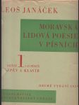 Moravská lidová poesie v písních / 1.-3. - Zpěv a klavír - náhled