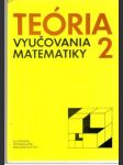 Teória vyučovania matematiky 2. - náhled