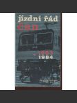 Jízdní řád 1983/1984, ČSD - náhled