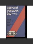 Cestovný poriadok ČSD 1988-1989 (jízdní řád) - náhled