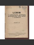 Lenin o jednotném postupu pracujícího lidu měst i venkova - náhled