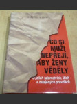 Co si muži nepřejí, aby ženy věděly - náhled