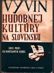 Vývin hudobnej kultúry na slovensku - náhled