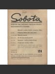 Sobota (28.5.1938) - Týdeník pro politiku, hospodářství, sociální otázky a kulturu - náhled