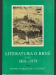 Literatura o Brně z let 1801 - 1979 - náhled