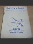 MODELÁŘ 94. JISKRA. Školní upoutaný model na motor 1,5 - 2,5 cm3 - náhled