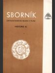 Sborník Západočeského muzea v Plzni. Historie VI. - náhled