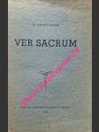 Ver sacrum , exhortationes ad iuventutem scholarem - gazso anton - náhled