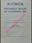 Ročnica misijného spolku na slovensku 1947 - náhled