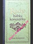 Rady babky korenárky - mcintyrová anne - náhled