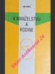 K manželstvu a rodine - korec ján chryzostom - náhled