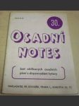 Osadní notes 30. Šest oblíbených osadních písní s doprovodem kytary - náhled