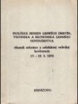 Biológia semien lesných drevín, technika a ekonomika lesného semenárstva - náhled