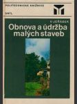 Obnova a údržba malých staveb - náhled