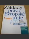 Základy práva Evropské unie pro ekonomy - náhled