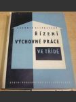 Řízení výchovné práce ve třídě - náhled