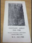 Drážďany varují 1945 - 1985. Výstavní leták - náhled