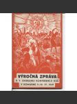 Výročná zpráva k v. okresnej konferencii KSČ v Komárne 9.-10.4.1949 (komunistická literatura) - Slovensko, text slovensky, Komárno - náhled