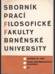 Sborník prací filosofické fakulty brněnské university / ročník XI. - 1962 - Řada archeologicko-klasická  - E7 - náhled