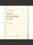 Teorie přirozeného jazyka (edice Studie a práce lingvistické) - náhled