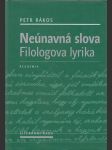 Neúnavná slova Filologova lyrika - náhled