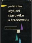 Politické myšlení starověku a středověku - náhled