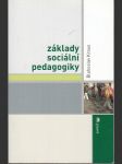 Základy sociální pedagogiky - náhled