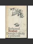 Domácí úkoly z pilnosti - Bohumil Hrabal, povídky [mj. Interview na hrázi věčnosti] - náhled