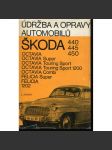 Údržba a opravy automobilů Škoda 440, 445, 450, Octavia, Octavia Super, Octavia Touring Sport, Octavia Touring Sport 1200, Octavia Combi, Felicia Super, Felicia 1202 - náhled