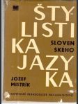 Štylistika slovenského jazyka - náhled