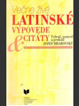 Večne živé latinské výpovede a citáty - náhled