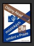 Dějiny Akademie múzických umění v Praze - náhled