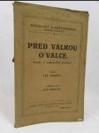 Před válkou o válce: Úvahy o zahraniční politice - náhled