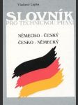Německo - český a česko - německý slovník pro technickou praxi - náhled