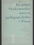 20let práce Výzkumného ústavu pedagogického v Praze - náhled