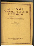 Almanach československého peněžnictví v prvním desítiletí českosl. republiky - náhled