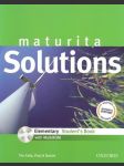 Maturita solutions elementary students book, elementary workbook with multi room - náhled