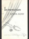 In memoriam josefa hory - náhled