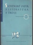 Slovenský jazyk a literatúra v škole - náhled