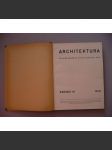 Architektura, ročník III., 1941 (Spojené časopisy Stavba, Stavitel, Styl), časopis - náhled