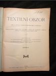 Textilní obzor; Publikace spolku československých průmyslníků textilních (1911) - náhled